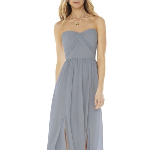 Social Bridesmaids Dresses Social Bridesmaids Strapless Georgette Aline Gown Poshmark
